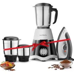 Longway Super Dlx Mixer Grinder with Kwid 1100W Dry Iron |