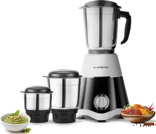 Image of Longway Super Dlx 700 W Juicer Mixer Grinder | 3 Jars 
