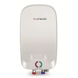 Longway Zyro 5.5 Ltr 5 Star Rated Instant Water Heater for Home with Advanced Multi-Layered Safety System & Anti-Rust Coating | Suitable for Kitchen & Bathroom | 5 Year Warranty on Tank (White)