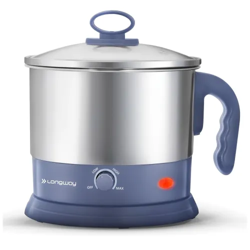 Image of Longway 1.5L Multipurpose Electric Kettle – 3 Modes, Gray-Silver