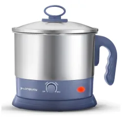 Longway 1.5L Multipurpose Electric Kettle – 3 Modes, Gray-Silver