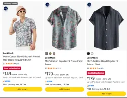 LookMark Mens Shirt at minimum 90% Discount