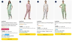 LookMark Womens Pyjama Sets at minimum 83% Discount
