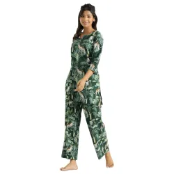 LookMark Womens Printed Stitched Kurta with Pant