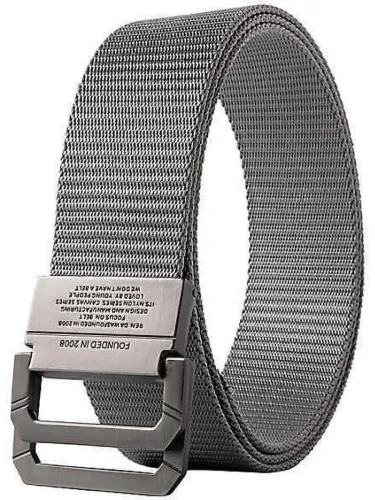 Image of LOOPA Men Grey Nylon Belt