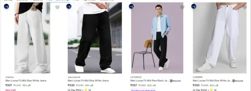 Image of LOOSE FIT JEANS at minimum 70% Discount