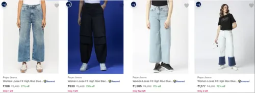 Image of LOOSE FIT JEANS at minimum 71% Discount