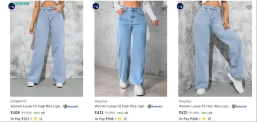 Image of LOOSE FIT JEANS at minimum 72% Discount