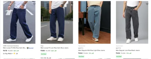 Image of Loose fit Jeans Minimum 70% Discount