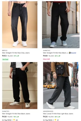 Image of Loose Fit Jeans Minimum 80% Discount