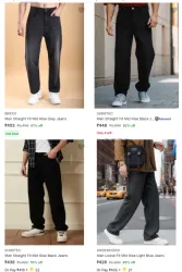 Loose Fit Jeans Minimum 80% Discount