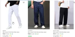 Loose fit Men Jeans Starting @ ₹332