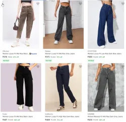 Loose Fit Women Jeans Minimum 70% Discount