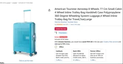 Loot American Tourister Aerostep 8 Wheels Trolley Bag