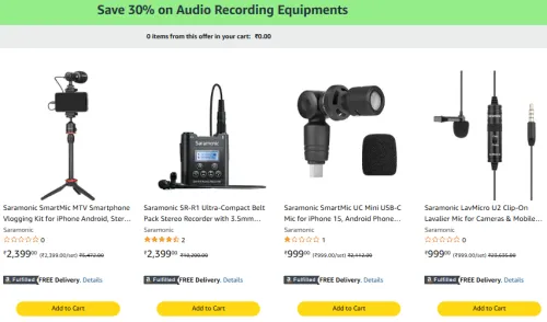 Image of Loot | Audio Recording Equipments @ Apply 30% Coupon