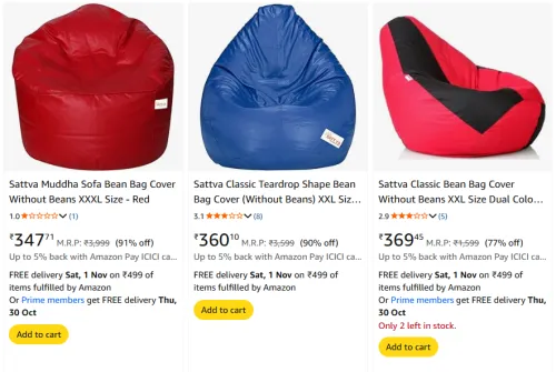 Image of Loot | Bean Bag Cover @ ₹347