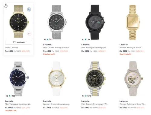 Image of Loot : Lacoste Watches upto 69% off + 10% off Coupon