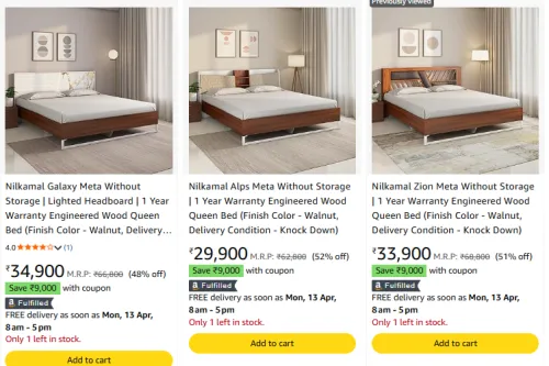 Image of Loot: Nilkamal Furniture @ Up to ₹9000 Coupon + Bank Discount 