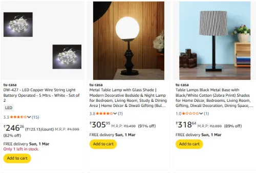 Image of LOOT: Up to 95% Off on Tu Casa Lamps