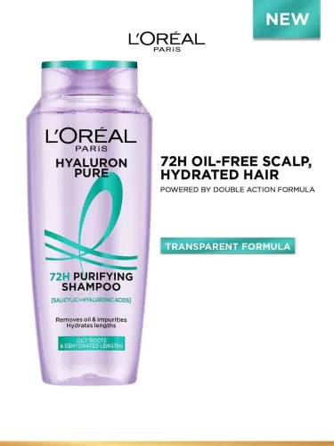 Image of L’Oréal Paris Hyaluron Pure 72H Purifying Shampoo (200ml)