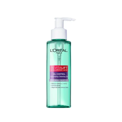 Image of L'Oréal Paris Revitalift HA Oil Control Cleansing Gel, 120ml