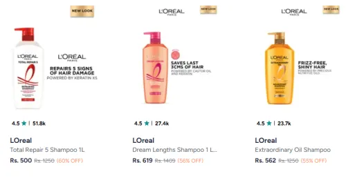 Image of LOréal Shampoo @ Up to 60% Discount