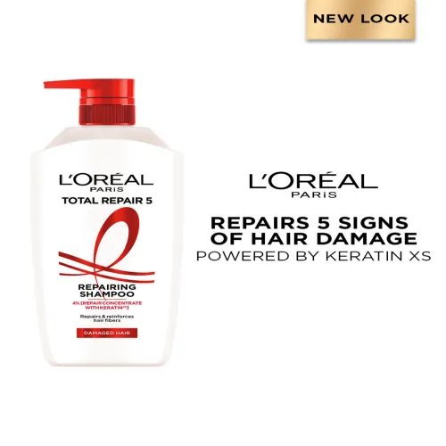 Image of LOreal Paris Total Repair 5 Repairing Shampoo - 1 L