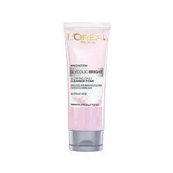 LOreal Paris Glycolic Bright Daily Foaming Face Cleanser 100ml for All Skin Types
