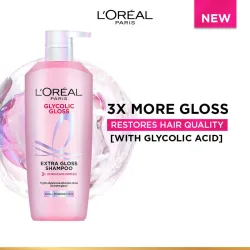 LOréal Paris Glycolic Gloss Shampoo, Powered by Glycolic Acid, for Dull DaiH