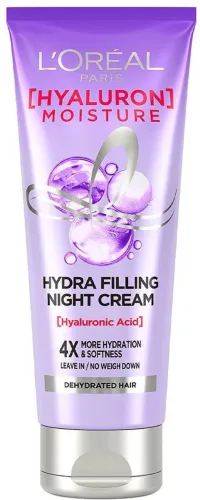 Image of Loreal Paris Hyaluron Moisture Night Hair Cream