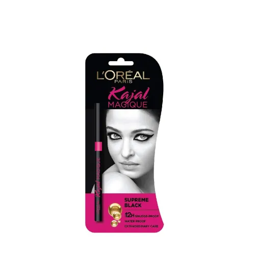 Image of L'Oréal Paris Magique Kajal (Supreme Black, 0.35g)