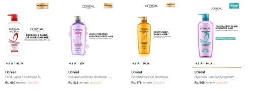 Image of LOréal Professionnel Shampoo upto 70% Discount
