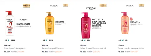 Image of LOréal Professionnel Shampoo upto 72% Discount