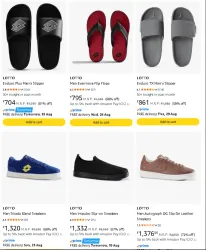 Lotto Mens Footwears up to 72% Discount