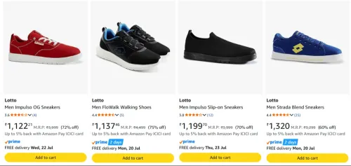 Image of Lotto Men's Sneakers at minimum 70% Disocunt