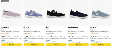 Image of Lotto Women's Sneaker Upto 84% Discount