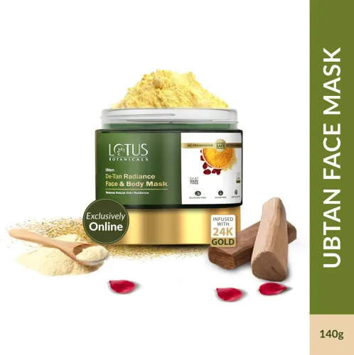 Image of Lotus Botanicals Ubtan De-Tan Radiance Face & Body Mask  (140 g)