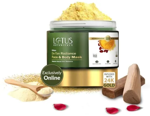 Image of Lotus Botanicals Ubtan De-Tan Radiance Face & Body Mask (140 g)