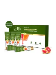 Lotus Botanicals Vitamin C Skin Brightening 5 Step Facial Kit|Boosts Glow