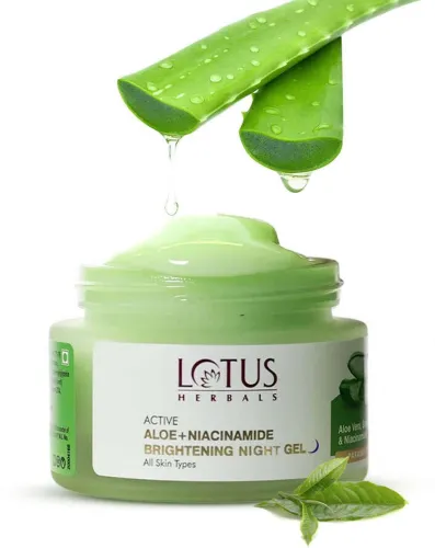 Image of LOTUS HERBALS ACTIVE ALOE+NIACINAMIDE CALM NIGHT GEL (50 g)