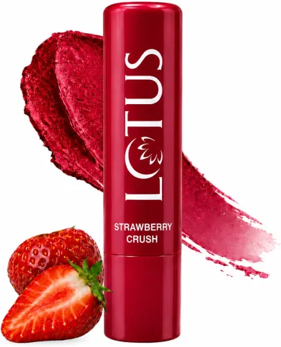 Image of LOTUS HERBALS Lip Lush Tinted Lip Balm Strawberry Crush (Pack of: 1, 4 g)