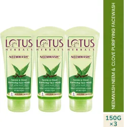 LOTUS HERBALS NEEMWASH Face Wash ( Pack of 3 ) 