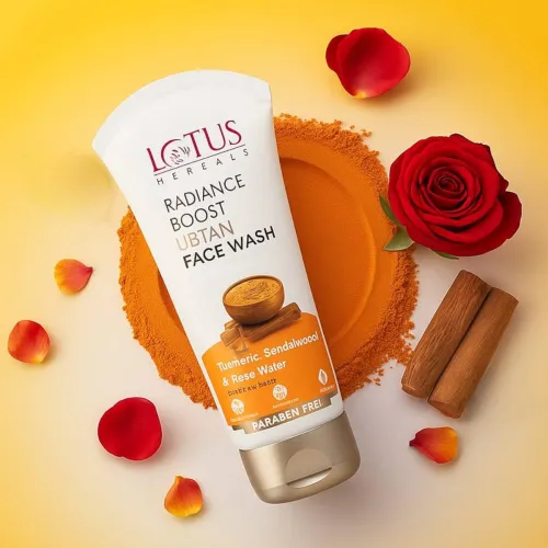 Image of Lotus Herbals Radiance Boost Ubtan Face Wash (50g)