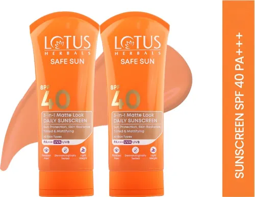 Image of LOTUS HERBALS Sunscreen - SPF 40 PA+++  (150 g) Po2