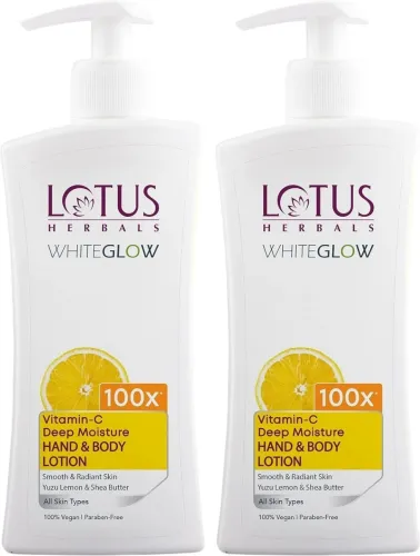 Image of LOTUS HERBALS WhiteGlow Vitamin C Deep Moisture Hand & Body Lotion (800 ml)