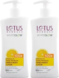 LOTUS HERBALS WhiteGlow Vitamin C Deep Moisture Hand & Body Lotion (800 ml)