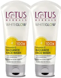 LOTUS HERBALS WhiteGlow Vitamin-C Radiance Facewash ( Pack of 2 )