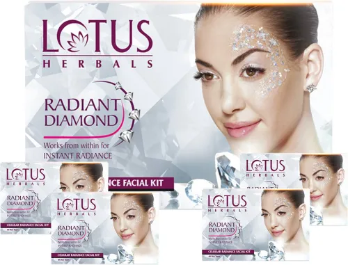 Image of Lotus Radiant Diamond Facial Kit 37g * Pack of 4