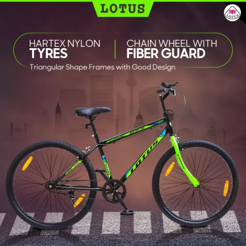 Image of LOTUS-S BERLIN 26T 85% Assembled Single Speed MTB Bike with Hartex Nylon Tyres 26 T Mountain Cycle .