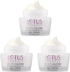 LOTUS Whiteglow Brightening Gel Cream SPF 25 (Pack of 3, 120g)